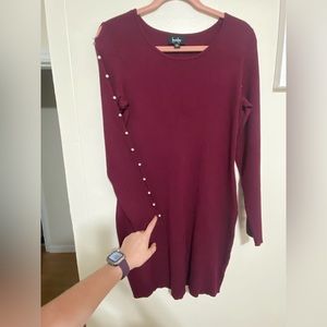 Red & back sweater dresses